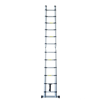 Escaleras de aluminio de 2.5 + 2.5 m Escalera de tijera plegable telescópica multiusos de extensión